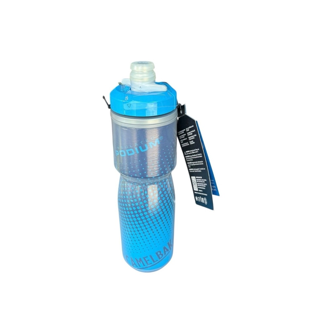 CamelBak Insulated Podium Chill Bike Water Bottle Blue Dot 24 oz